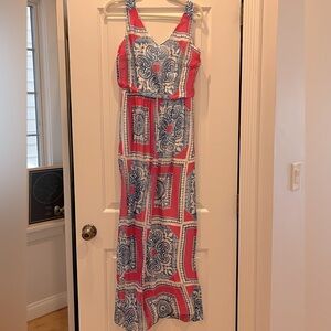 Vineyard Vines Scarf Print Maxi Dress